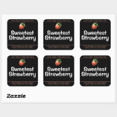 Sweet Strawberry Schattige Symbol Kaarsen Labels Z (Vel)