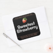 Sweet Strawberry Schattige Symbol Kaarsen Labels Z (Envelop)