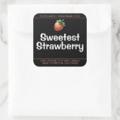 Sweet Strawberry Schattige Symbol Kaarsen Labels Z (Tas)