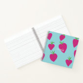 Sweet Strawberry Square Notitieboek (Binnen)