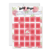 Sweet Strawberry Thema Baby Bingo Douche Spel