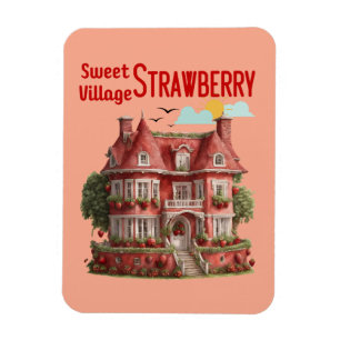 Sweet Strawberry Village Magneet
