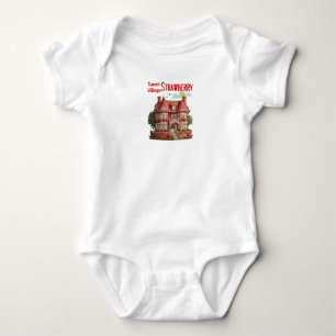 Sweet Strawberry Village Romper