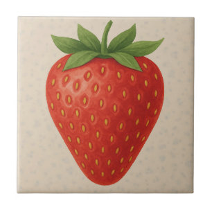 Sweet Strawberry – Waterverf Fruit Tegeltje