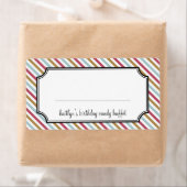 Sweet strepen snoep buffet etiket (Insitu)