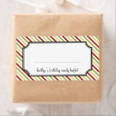 Sweet stripes snoep buffetreis etiket (Insitu)