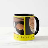 Sweet Stroopwafel Piano Mok - cadeau voor mama (Voorkant rechts)