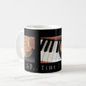Sweet Stroopwafel Piano Mok - cadeau voor papa (Voorkant links)
