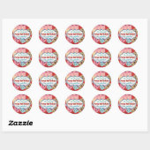 Sweet Stuff Cake Cookies en Cupcake BakkerijSticke Ronde Sticker (Vel)
