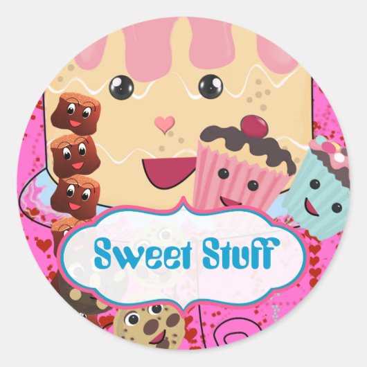 Sweet Stuff Cake Sticker (Voorkant)