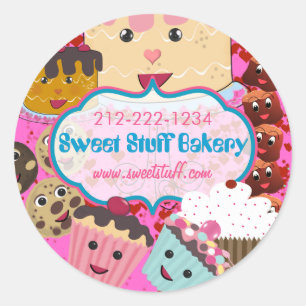 Sweet Stuff Snoep Cookies en Cupcake Sticker