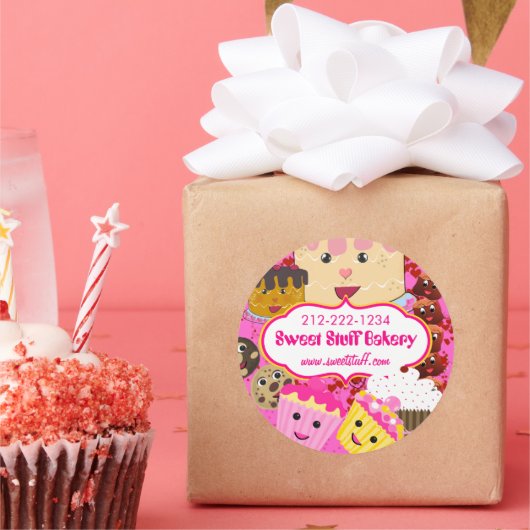 Sweet Stuff Snoep Cookies en Cupcake Sticker (Feest)