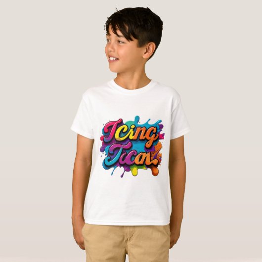 Sweet Style T-shirt - Icing Icon Design (Voorkant volledig)
