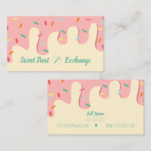 Sweet Style Visitekaartje (Voorkant / Achterkant)