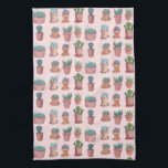 Sweet succulente keukenhanddoeken voor waterverf<br><div class="desc">Decoreer je keuken met deze leuke waterverf succulente keukenhanddoek. Het maakt een geweldig huishouden of bruiloft cadeau! U kunt het aanpassen en tekst ook toevoegen. Bekijk mijn winkel voor veel meer kleuren en patronen!</div>