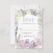 Sweet Succulents Wedding RSVP (Voorkant)