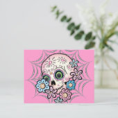 Sweet Sugar Skull Briefkaart (Staand voorkant)
