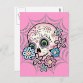 Sweet Sugar Skull Briefkaart (Voorkant / Achterkant)