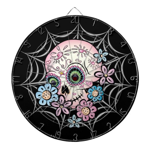Sweet Sugar Skull Dartbord (Voorkant)