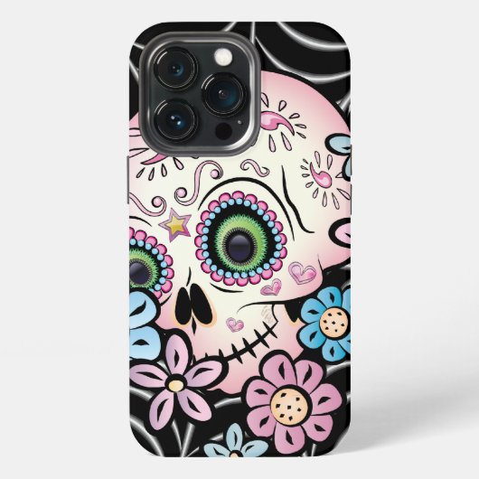 Sweet Sugar Skull iPhone Hoesje (Achterkant)