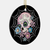 Sweet Sugar Skull Keramisch Ornament (Rechts)