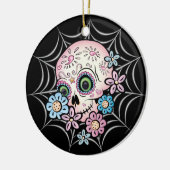 Sweet Sugar Skull Keramisch Ornament (Links)