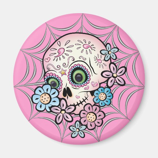 Sweet Sugar Skull Magneet (Voorkant)