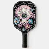 Sweet Sugar Skull Pickleball Paddle (Voorkant)