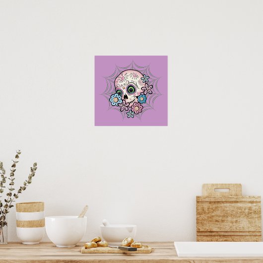 Sweet Sugar Skull Poster (Keuken)