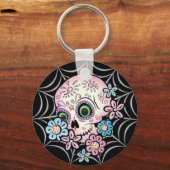 Sweet Sugar Skull Sleutelhanger (Voorkant)