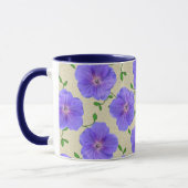 Sweet Summer Botanical Blue Flower Mok (Links)