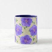 Sweet Summer Botanical Blue Flower Mok (Midden)