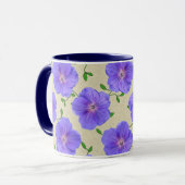 Sweet Summer Botanical Blue Flower Mok (Voorkant links)