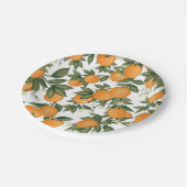 Sweet Summer Citrus Botanical Sinaasappels Greener Papieren Bordje (Gekanteld)