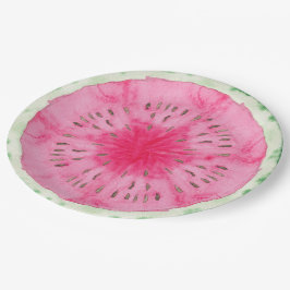 Sweet Summer Fun Melon Fruit Party Papieren Bordje