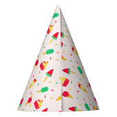 Sweet Summer Fun Rainbow Ice Cream Sprinkles Feesthoedjes (Achterkant)