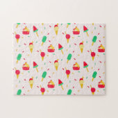 Sweet Summer Fun Rainbow Ice Cream Sprinkles Legpuzzel (Horizontaal)