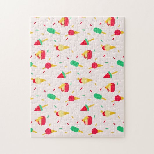 Sweet Summer Fun Rainbow Ice Cream Sprinkles Legpuzzel (Verticaal)