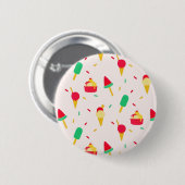 Sweet Summer Fun Rainbow Ice Cream Sprinkles Ronde Button 5,7 Cm (Voorkant /achterkant)
