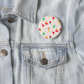 Sweet Summer Fun Rainbow Ice Cream Sprinkles Ronde Button 5,7 Cm (In situ)