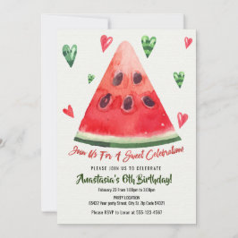 Sweet, Summer Fun, Watermelon Birthday Kaart