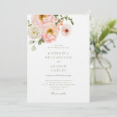 Sweet Summer Garden bruiloft uitnodiging (Staand voorkant)