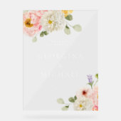 Sweet Summer Garden Wedding Acryl Bord (Voorkant)