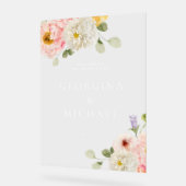 Sweet Summer Garden Wedding Acryl Bord (Hoek)