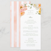 Sweet Summer Garden Wedding Menu (Voorkant / Achterkant)