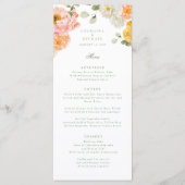 Sweet Summer Garden Wedding Menu (Voorkant)