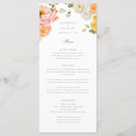 Sweet Summer Garden Wedding Menu
