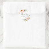 Sweet Summer Garden Wedding Ronde Sticker (Tas)
