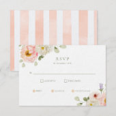 Sweet Summer Garden Wedding RSVP Kaart (Voorkant / Achterkant)
