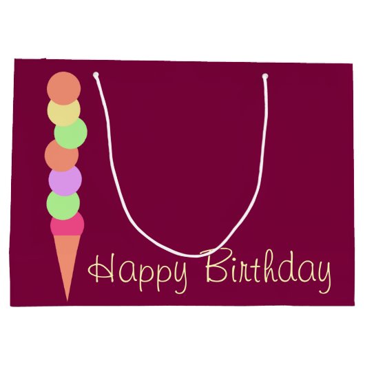 Sweet Summer Ice Cream Groot Cadeauzakje (Achterkant)